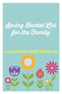 spring bucket list for the family, spring break, school holiday shop, mother's day boutique, pta, pto