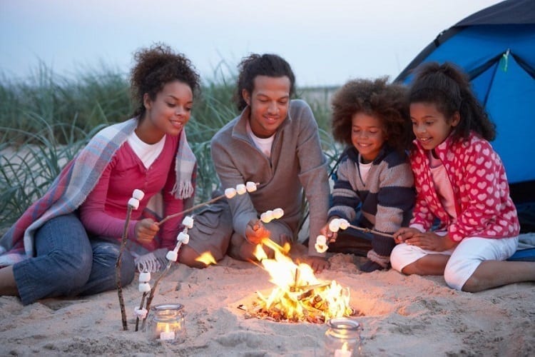 family campfire, campfire fun, kids campfire, summer break